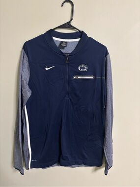Penn State Nittany Lions Nike On Field Football 1/2 Zip Mens Medium Pullover